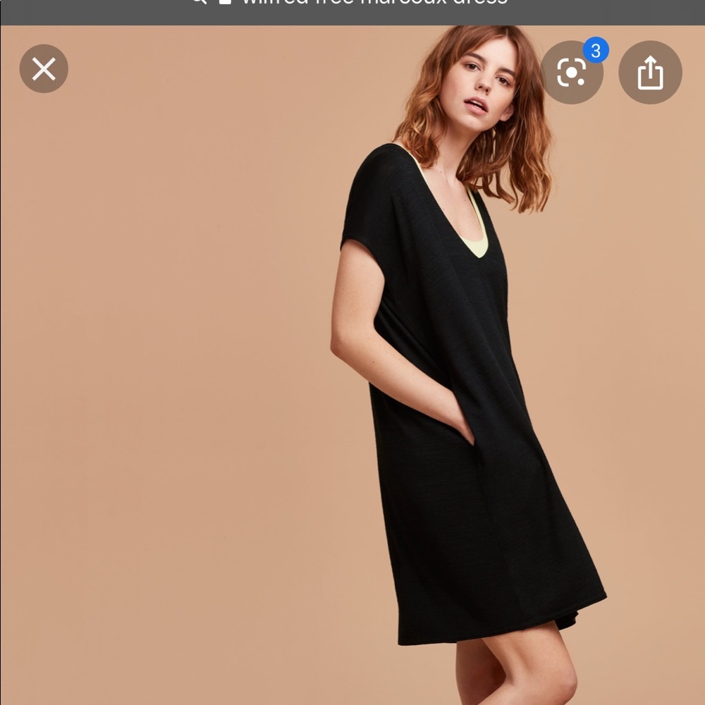 Aritzia Wilfred Free Black Dress